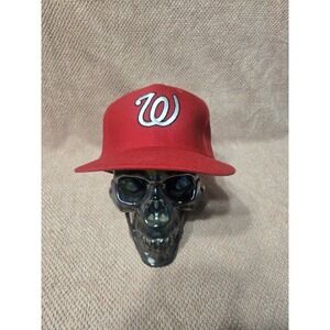 Washington Nationals New Era 5950 Fitted Hat 6 3/4 USA Wool MLB Pro Model